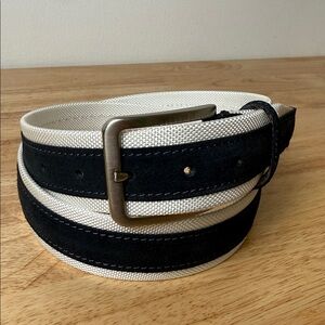 Men's | made in Italy | Navy and White | Vera Pelle Belt